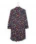 PS Paul Smith (ＰＳポールスミス) PS Paul Smith ＰＳポールスミス フラワープリント ボタニカルプリント 花柄 総柄 長袖シャツワンピース ブラック サイズ:40：12000円