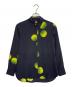PAUL SMITH（ポールスミス）の古着「PAUL SMITH ポールスミス 50th ANNIVERSARY CAPSULE COLLECTION 50周年 復刻 グリーンアップル 青りんご 長袖シャツ」｜ブラック