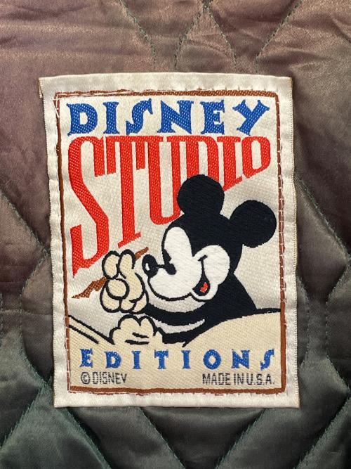 DISNEY（ディズニー）DISNEY VINTAGE DISNEY STUDIO EDITIONS ディズニー スタジオ エディションズ Mickey ミッキー 90's アメリカ製 スタジャン スタジアムジャケット バーシティージャケット サイズ:XLの古着・服飾アイテム