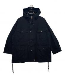 ARMY TWILL×BEAUTY&YOUTH（アーミーツイル×ビューティーアンドユース）の古着「ARMY TWILL アーミーツイル BEAUTY&YOUTH別注 ミリタリーフードコート ブラック」｜インディゴ