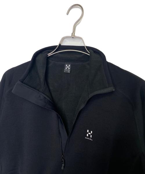 HAGLOFS（ホグロフス）HAGLOFS (ホグロフス) HAGLOFS ホグロフス Bungy 2 Top バンジー 2 トップ ハーフジップ フリース ミッドレイヤー ブラック サイズ:L 未使用品の古着・服飾アイテム