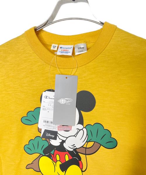 Champion（チャンピオン）Champion (チャンピオン) BEAMS BOY (ビームスボーイ) BEAMS BOY別注 ビームスボーイ Champion チャンピオン ミッキー TOKYO Tシャツ 2025年モデル イエロー サイズ:XS 未使用品の古着・服飾アイテム