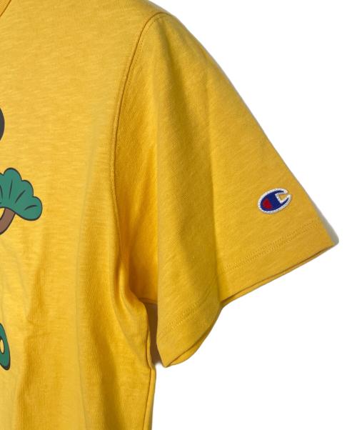 Champion（チャンピオン）Champion (チャンピオン) BEAMS BOY (ビームスボーイ) BEAMS BOY別注 ビームスボーイ Champion チャンピオン ミッキー TOKYO Tシャツ 2025年モデル イエロー サイズ:XS 未使用品の古着・服飾アイテム