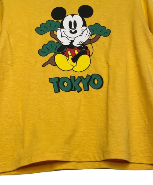 Champion（チャンピオン）Champion (チャンピオン) BEAMS BOY (ビームスボーイ) BEAMS BOY別注 ビームスボーイ Champion チャンピオン ミッキー TOKYO Tシャツ 2025年モデル イエロー サイズ:XS 未使用品の古着・服飾アイテム