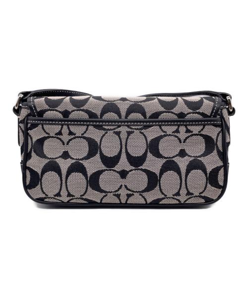 COACH（コーチ）COACH (コーチ) COACH コーチ シグネチャー ミニ フィールド バッグ ショルダーバッグ ホワイト×ブラックの古着・服飾アイテム