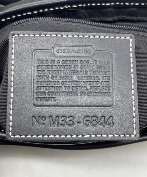 COACH（コーチ）COACH (コーチ) COACH コーチ シグネチャー ミニ フィールド バッグ ショルダーバッグ ホワイト×ブラックの古着・服飾アイテム
