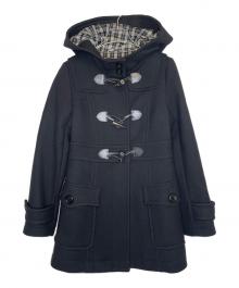 BURBERRY BLUE LABEL（バーバリー ブルー レーベル）の古着「BURBERRY BLUE LABEL バーバリー ブルーレーベル ダッフルコート 裏地ノバチェック」｜ブラック