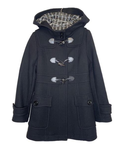 BURBERRY BLUE LABEL（バーバリー ブルー レーベル）BURBERRY BLUE LABEL (バーバリー ブルー レーベル) BURBERRY BLUE LABEL バーバリー ブルーレーベル ダッフルコート 裏地ノバチェック ブラック サイズ:36の古着・服飾アイテム