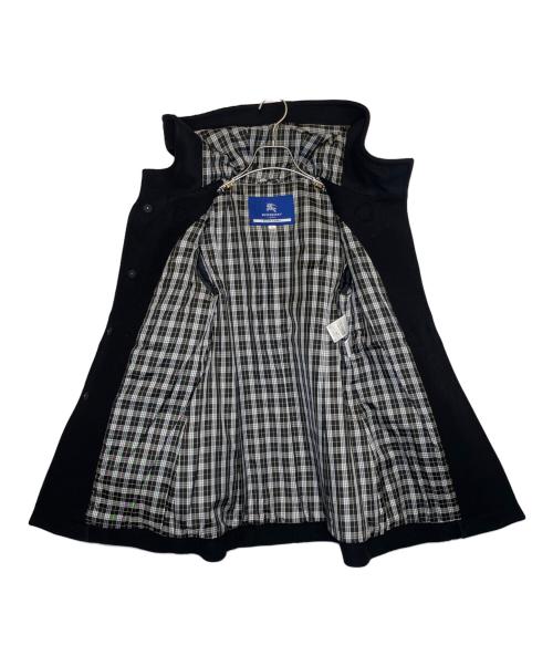 BURBERRY BLUE LABEL（バーバリー ブルー レーベル）BURBERRY BLUE LABEL (バーバリー ブルー レーベル) BURBERRY BLUE LABEL バーバリー ブルーレーベル ダッフルコート 裏地ノバチェック ブラック サイズ:36の古着・服飾アイテム