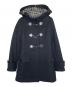 BURBERRY BLUE LABEL（バーバリー ブルー レーベル）の古着「BURBERRY BLUE LABEL バーバリー ブルーレーベル ダッフルコート 裏地ノバチェック」｜ブラック