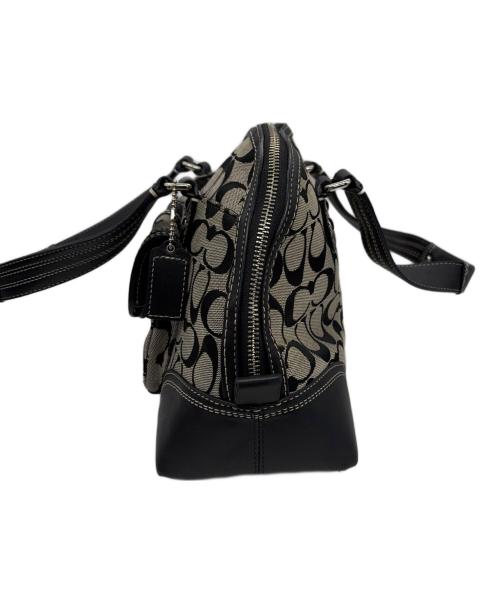 COACH（コーチ）COACH (コーチ) ハンドバッグ ベージュ×ブラックの古着・服飾アイテム