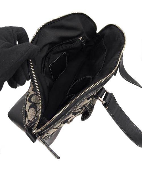 COACH（コーチ）COACH (コーチ) ハンドバッグ ベージュ×ブラックの古着・服飾アイテム