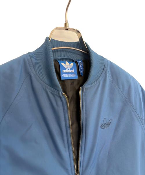 adidas（アディダス）adidas (アディダス) 中綿ジャケット ブルー サイズ:Sの古着・服飾アイテム