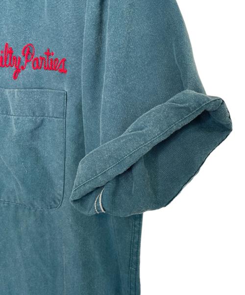 WACKO MARIA（ワコマリア）WACKO MARIA (ワコマリア) WACKO MARIA ワコマリア The Guilty Parties 刺繍 半袖シャツ オープンカラー 開衿シャツ ネイビー サイズ:Sの古着・服飾アイテム