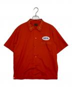 TENDERLOINテンダーロイン）の古着「TENDERLOIN テンダーロイン T-BOWLS ボーリングシャツ 半袖シャツ オレンジ」｜オレンジ