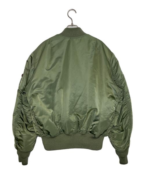 ALPHA（アルファ）ALPHA (アルファ) ALPHA アルファ MA-1 フライトジャケット オリーブ サイズ:Lの古着・服飾アイテム