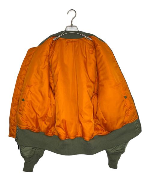 ALPHA（アルファ）ALPHA (アルファ) ALPHA アルファ MA-1 フライトジャケット オリーブ サイズ:Lの古着・服飾アイテム