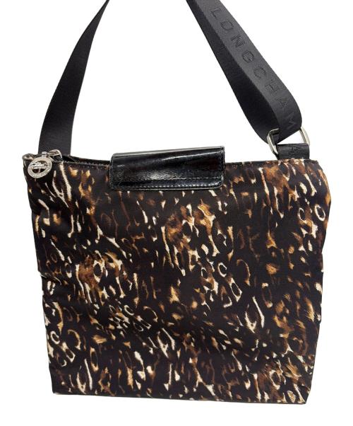 LONGCHAMP（ロンシャン）LONGCHAMP (ロンシャン) ショルダーバッグ ブラック×ブラウンの古着・服飾アイテム