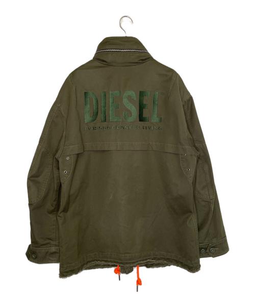 DIESEL（ディーゼル）DIESEL (ディーゼル) DIESEL ディーゼル J-TOUCHA-SI DIESEL 78 M-65 ミリタリージャケット オリーブ サイズ:不明（XL相当）の古着・服飾アイテム