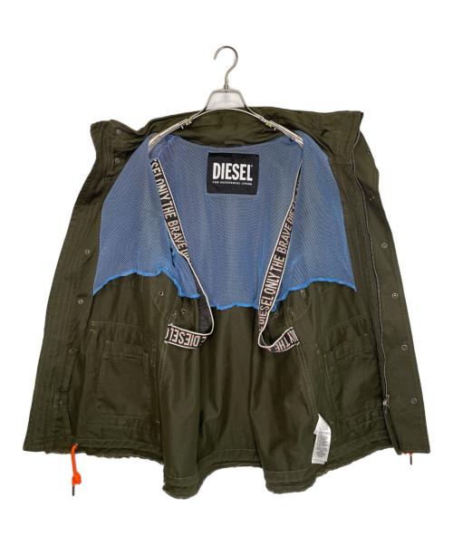 DIESEL（ディーゼル）DIESEL (ディーゼル) DIESEL ディーゼル J-TOUCHA-SI DIESEL 78 M-65 ミリタリージャケット オリーブ サイズ:不明（XL相当）の古着・服飾アイテム