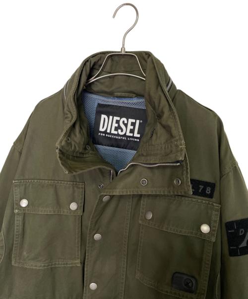 DIESEL（ディーゼル）DIESEL (ディーゼル) DIESEL ディーゼル J-TOUCHA-SI DIESEL 78 M-65 ミリタリージャケット オリーブ サイズ:不明（XL相当）の古着・服飾アイテム