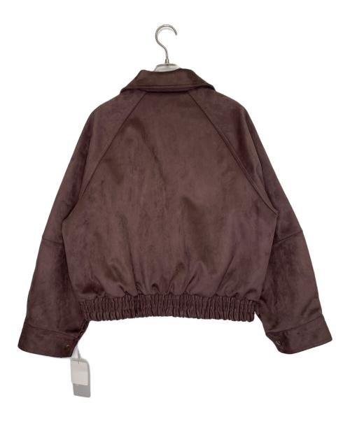 moussy（マウジー）moussy (マウジー) moussy マウジー F/SUEDE GATHER ブルゾン フェイクスエードジャケット ブラウン サイズ:FREE 未使用品の古着・服飾アイテム