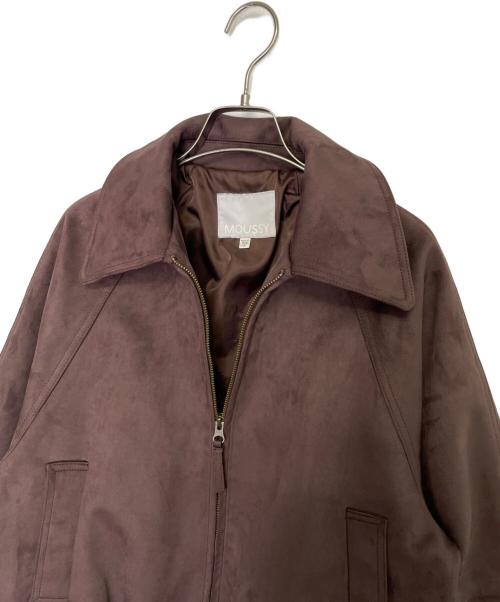 moussy（マウジー）moussy (マウジー) moussy マウジー F/SUEDE GATHER ブルゾン フェイクスエードジャケット ブラウン サイズ:FREE 未使用品の古着・服飾アイテム