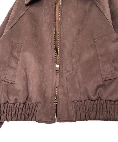 moussy（マウジー）moussy (マウジー) moussy マウジー F/SUEDE GATHER ブルゾン フェイクスエードジャケット ブラウン サイズ:FREE 未使用品の古着・服飾アイテム