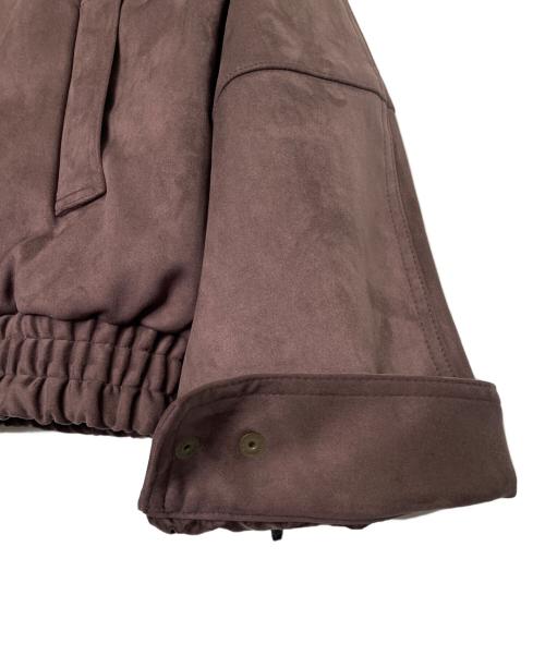 moussy（マウジー）moussy (マウジー) moussy マウジー F/SUEDE GATHER ブルゾン フェイクスエードジャケット ブラウン サイズ:FREE 未使用品の古着・服飾アイテム