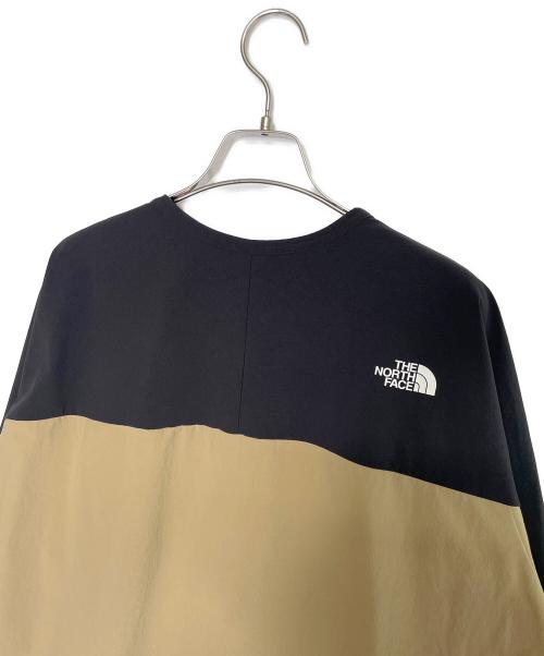 THE NORTH FACE（ザ ノース フェイス）THE NORTH FACE (ザ ノース フェイス) THE NORTH FACE ノース フェイス APEX Flex Crew エイペックスフレックスクルー 長袖Tシャツ プルオーバー ベージュ ブラック×カーキ サイズ:Mの古着・服飾アイテム