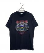 KENZOケンゾー）の古着「KENZO ケンゾー GRADIENT TIGER グラデーション タイガー 虎 半袖Tシャツ」｜ブラック