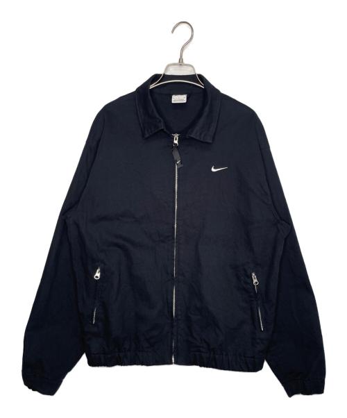 NIKE SB（ナイキエスビー）NIKE SB (ナイキエスビー) NIKE SB LIGHT ナイキエスビー WEIGHT SKATEBOARD JACKET ワンポイント スウォッシュロゴ スイングトップジャケット ブルゾン ブラック×ホワイト サイズ:Sの古着・服飾アイテム