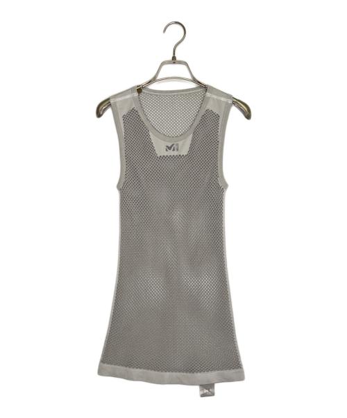 MILLET（ミレー）MILLET (ミレー) MILLET ミレー DRYNAMIC MESH NS CREW ドライナミック メッシュ ノースリーブ インナー ベースレイヤー グレー グレー サイズ:L-XLの古着・服飾アイテム