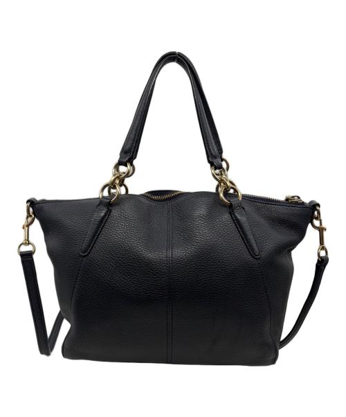 COACH（コーチ）COACH (コーチ) 2WAYショルダーバッグ ネイビーの古着・服飾アイテム