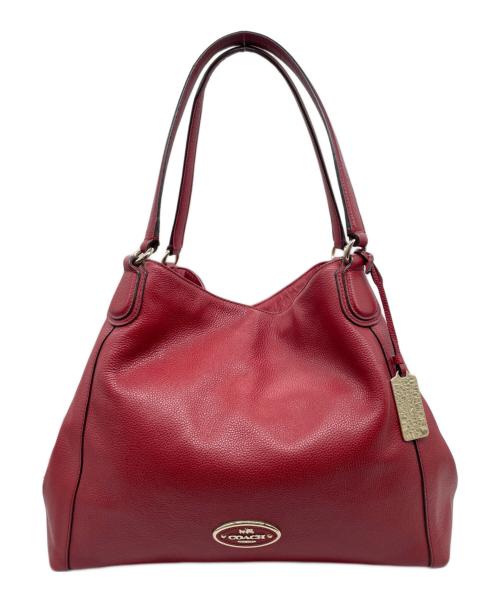 COACH（コーチ）COACH (コーチ) COACH コーチ ホーボー Edie Shoulder Bag イーディー ショルダーバッグ トートバッグ レッド レッドの古着・服飾アイテム