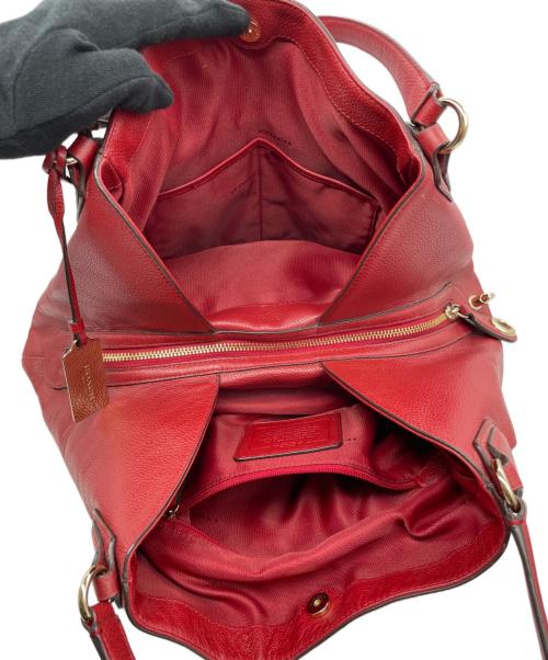 COACH（コーチ）COACH (コーチ) COACH コーチ ホーボー Edie Shoulder Bag イーディー ショルダーバッグ トートバッグ レッド レッドの古着・服飾アイテム