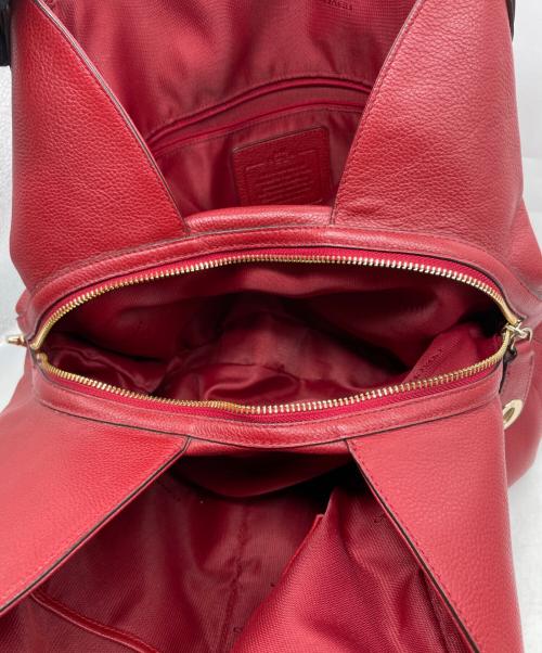 COACH（コーチ）COACH (コーチ) COACH コーチ ホーボー Edie Shoulder Bag イーディー ショルダーバッグ トートバッグ レッド レッドの古着・服飾アイテム