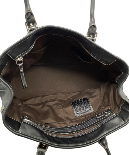 COACH（コーチ）COACH (コーチ) COACH コーチ 5131 ハンプトンズ レザー ラージ トートバッグ ブラックの古着・服飾アイテム