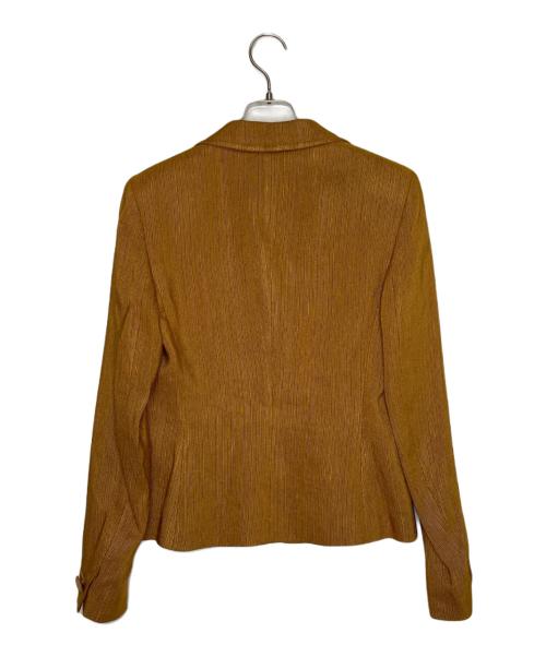 MaxMara（マックスマーラ）MaxMara (マックスマーラ) MaxMara マックスマーラ 銀タグ OTS期 2ボタン リネンブレンド スカートセットアップ スカートスーツ イエロー サイズ:38 未使用品の古着・服飾アイテム