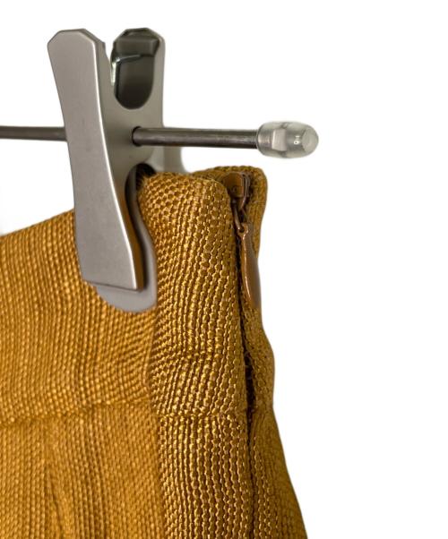 MaxMara（マックスマーラ）MaxMara (マックスマーラ) MaxMara マックスマーラ 銀タグ OTS期 2ボタン リネンブレンド スカートセットアップ スカートスーツ イエロー サイズ:38 未使用品の古着・服飾アイテム