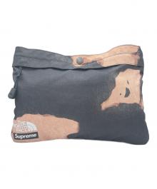 SUPREME×THE NORTH FACE（シュプリーム×ザ ノース フェイス）の古着「Bleached Denim Print Shoulder Bag」｜ブラック×ブラウン