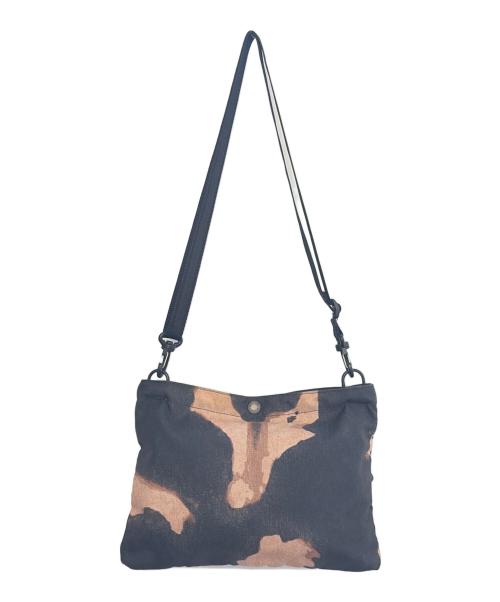 SUPREME（シュプリーム）Supreme (シュプリーム) THE NORTH FACE (ザ ノース フェイス) Bleached Denim Print Shoulder Bag ブラック×ブラウンの古着・服飾アイテム