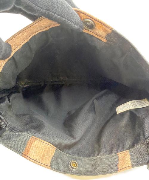 SUPREME（シュプリーム）Supreme (シュプリーム) THE NORTH FACE (ザ ノース フェイス) Bleached Denim Print Shoulder Bag ブラック×ブラウンの古着・服飾アイテム