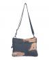 中古・古着 Supreme (シュプリーム) THE NORTH FACE (ザ ノース フェイス) Bleached Denim Print Shoulder Bag ブラック×ブラウン：9000円