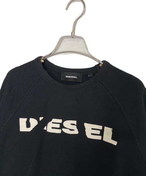 DIESEL（ディーゼル）DIESEL (ディーゼル) DIESEL ディーゼル S-ORESTES-BRO ロゴ スウェット トレーナー ブラック サイズ:Lの古着・服飾アイテム