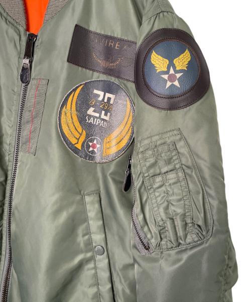 AVIREX（アヴィレックス）AVIREX (アヴィレックス) AVIREX アヴィレックス TOP GUN トップガン ワッペン付 USAF MA-1 フライトジャケット グリーン サイズ:EXTRA LARGEの古着・服飾アイテム