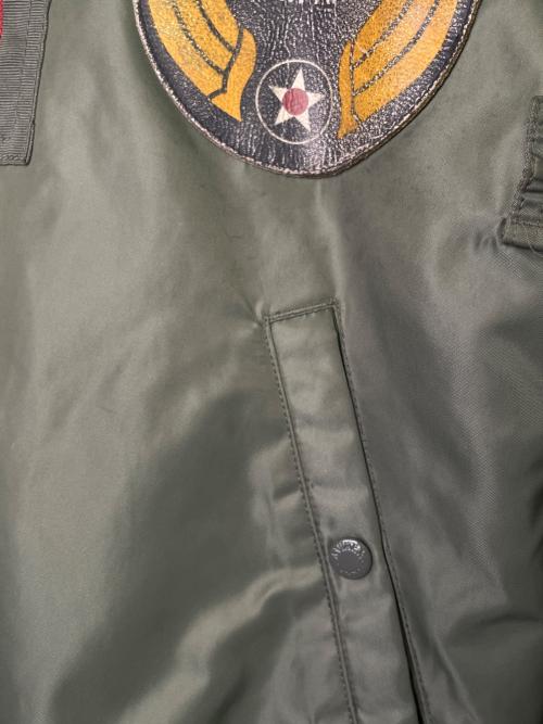 AVIREX（アヴィレックス）AVIREX (アヴィレックス) AVIREX アヴィレックス TOP GUN トップガン ワッペン付 USAF MA-1 フライトジャケット グリーン サイズ:EXTRA LARGEの古着・服飾アイテム