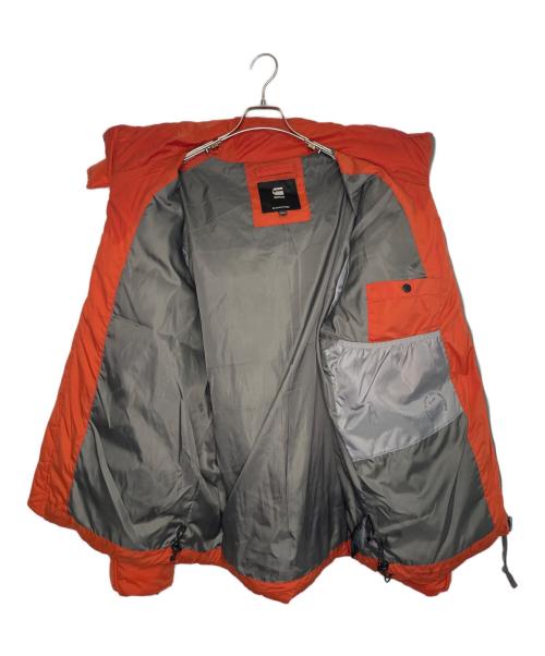 G-STAR RAW（ジースターロゥ）G-STAR RAW (ジースターロゥ) G-STAR RAW ジースターロウ G-Whistler Padded Hooded Jacket 中綿 ダウンジャケット パフジャケット オレンジ サイズ:XLの古着・服飾アイテム