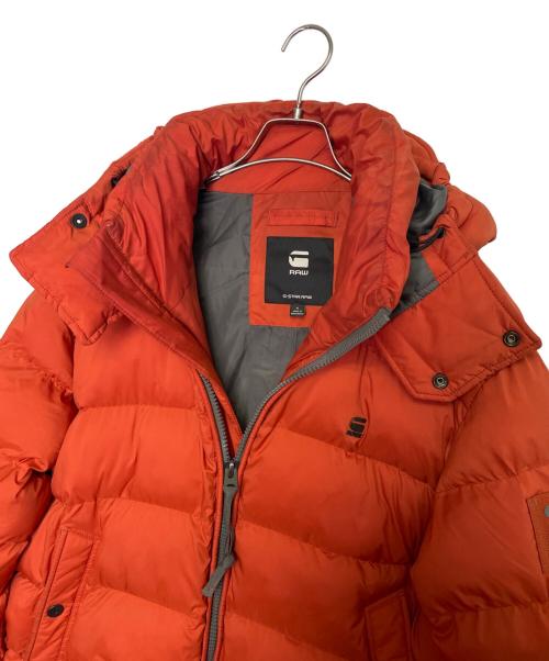 G-STAR RAW（ジースターロゥ）G-STAR RAW (ジースターロゥ) G-STAR RAW ジースターロウ G-Whistler Padded Hooded Jacket 中綿 ダウンジャケット パフジャケット オレンジ サイズ:XLの古着・服飾アイテム