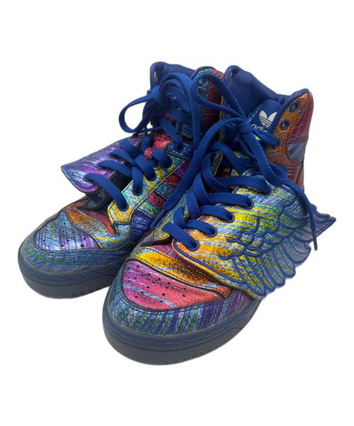 adidas（アディダス）adidas (アディダス) アディダス オリジナルス バイ ジェレミースコット JS ウィング シンセティック マルチカラー サイズ:24.5の古着・服飾アイテム
